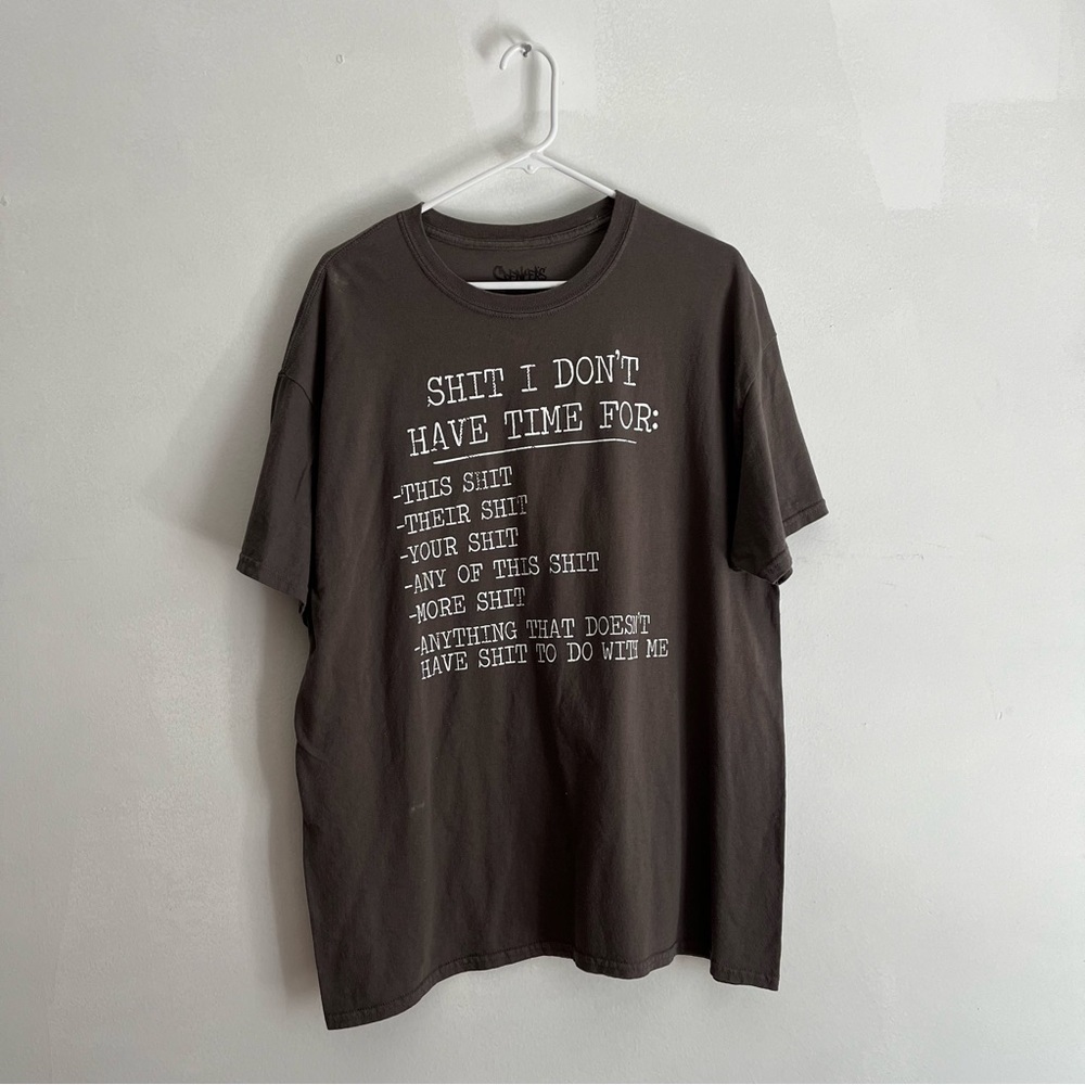 Spencer’s Funny Gray Short Sleeve T-Shirt Men Size XL Spencer’s